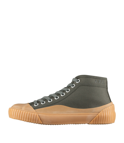Shop Apc Iggy High Sneakers In Grey