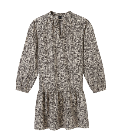 Shop Apc Natalia Dress In Grey