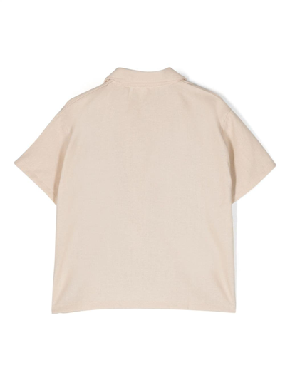 Shop Studio Clay Short-sleeve Buttoned Shirt In Neutrals