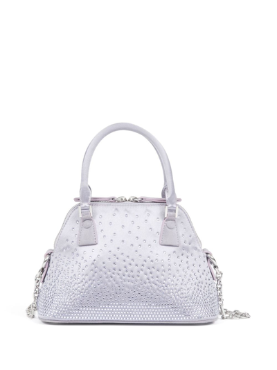 Shop Maison Margiela Micro 5ac Cinema Inferno Shoulder Bag In Silver