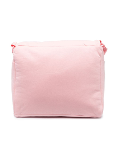 Shop Moschino Teddy-bear-print Padded Changing Bag In Pink