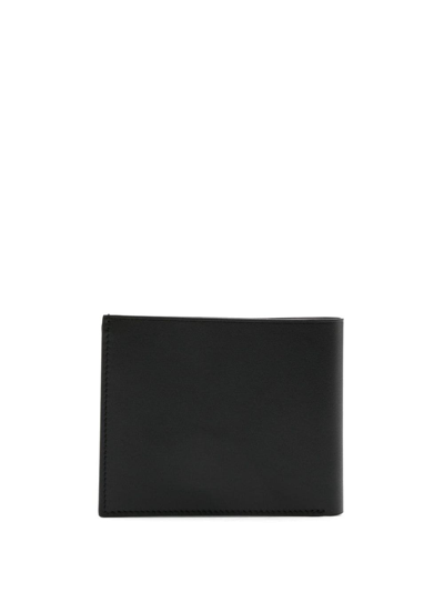 Shop Jil Sander Bi-fold Logo-debossed Wallet In Black