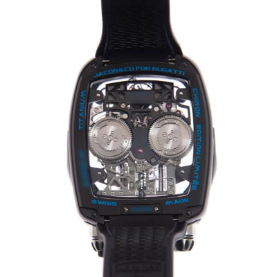 Shop Jacob & Co. Bugatti Chiron Tourbillon Hand Wind Black Dial Unisex Watch Bu200.21.ae.ab.abqfa