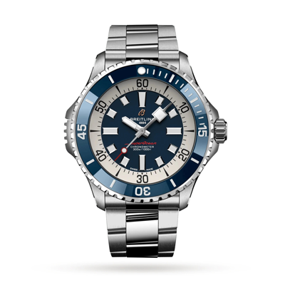 Shop Breitling Superocean Automatic Chronometer Blue Dial Men's Watch A17378e71c1a1