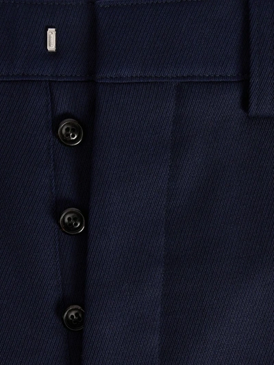 Shop Ami Alexandre Mattiussi Ami Paris Unisex Large Fit Trousers In 491 Nautic Blue