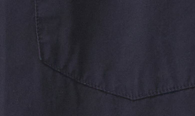 Shop Citizens Of Humanity Kayla Shrunken Poplin Button-up Shirt In Navy