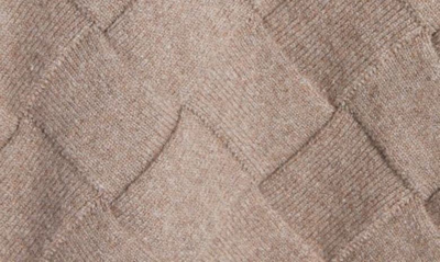 Bottega Veneta 3d Intreccio Crewneck Wool Sweater In Riverbed