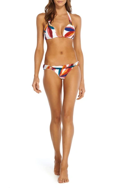 Shop Vix Swimwear Bia Tube Bikini Bottoms In Grey Multi