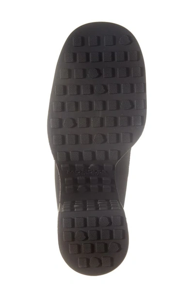 Moncler Splora Leather And Rubber-trimmed Ribbed Stretch-knit Ankle Boots In Black
