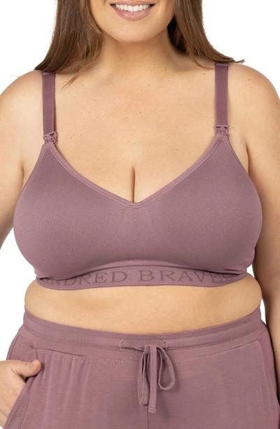 Shop Kindred Bravely Signature Sublime Contour Maternity/nursing Bra In Twilight