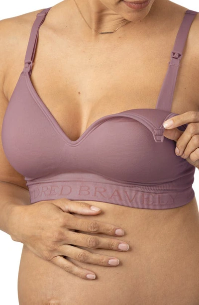 Shop Kindred Bravely Signature Sublime Contour Maternity/nursing Bra In Twilight