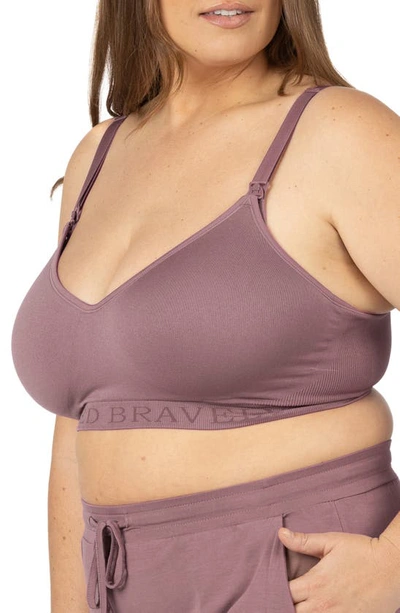 Shop Kindred Bravely Signature Sublime Contour Maternity/nursing Bra In Twilight