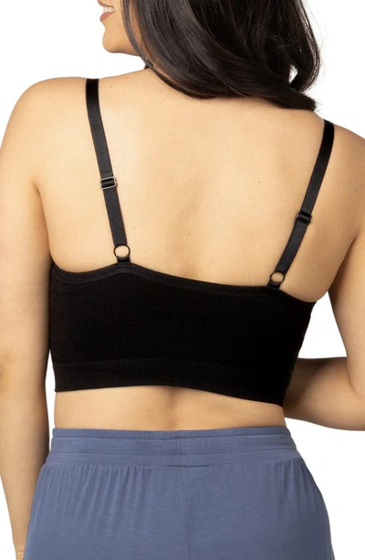 Shop Kindred Bravely Sublime Wireless Hands Free Pumping/nursing Sleep Bra In Black