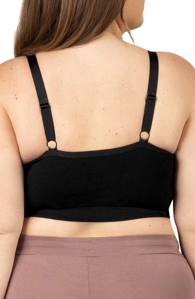 Kindred Bravely Sublime Wireless Hands Free Pumping/nursing Sleep Bra In Black