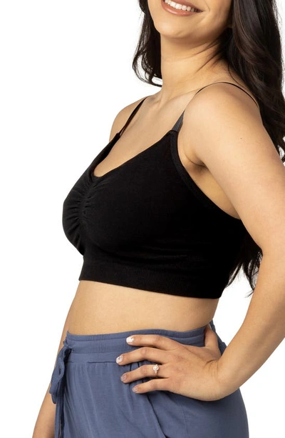 Kindred Bravely Sublime Wireless Hands Free Pumping/nursing Sleep Bra In Black