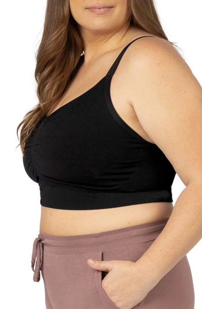 Kindred Bravely Sublime Wireless Hands Free Pumping/nursing Sleep Bra In Black