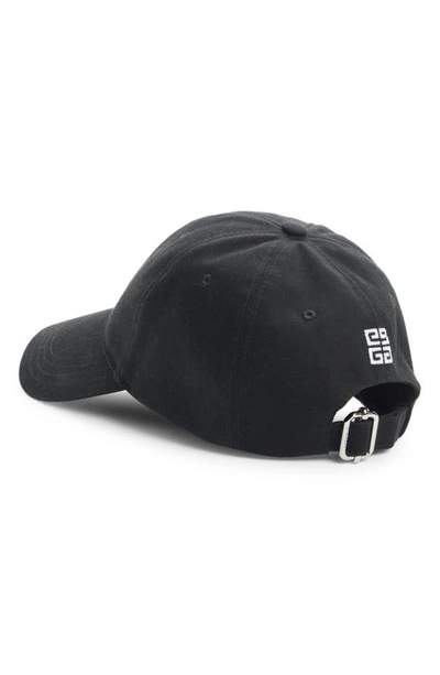 Shop Givenchy Small Logo Embroidered Baseball Cap In Black