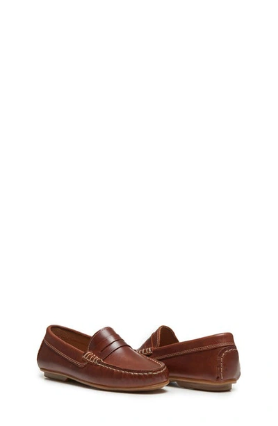 Shop Childrenchic Kids' Penny Loafer In Brown