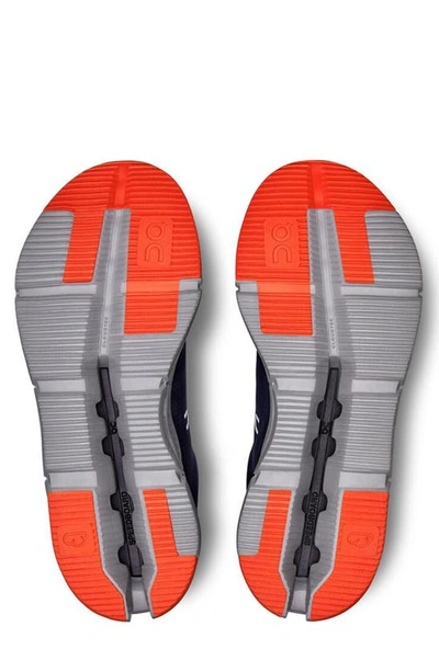 On Cloudnova Form Sneaker In Denim/ Red