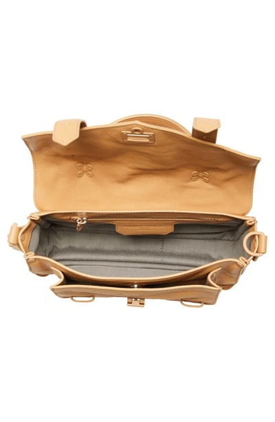 Shop Proenza Schouler Tiny Ps1 Tonal Leather Top Handle Bag In Sand