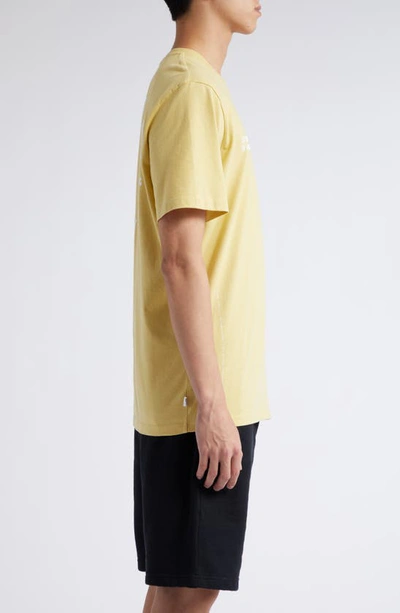 Shop Moncler Genius X Frgmt Logo Embroidered Pocket Graphic T-shirt In Yellow