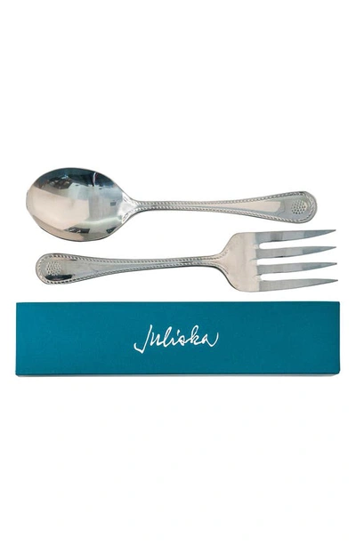 Juliska 'berry And Thread' Two-piece Hostess Set In Bright Satin