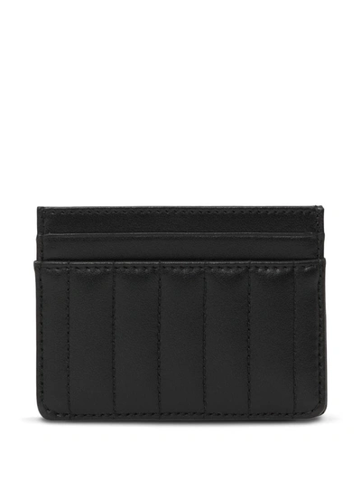 Shop Burberry Women Lola Quilted Card Case In Black