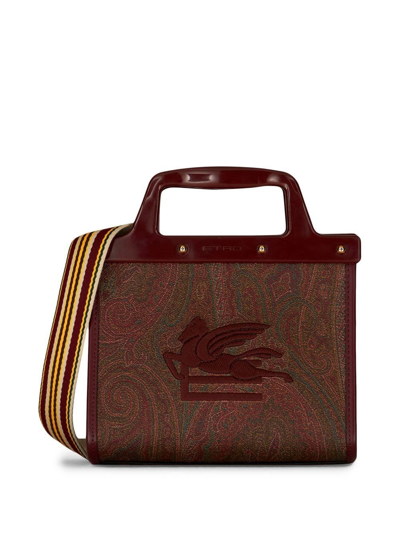 Shop Etro Love Shopping Tote In Brown