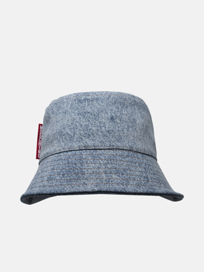 Shop Moschino Jeans Blue Denim Hat