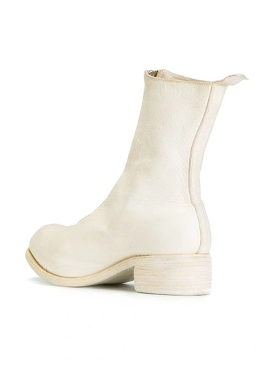 Shop Guidi Men Pl2 Horse Leather Front Zip Boot In Co00t White