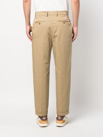 Kenzo Straight-leg Carpenter Trousers In Nude