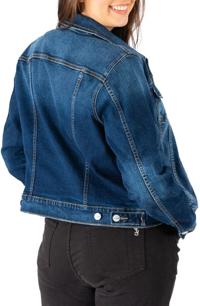 Slink Jeans Denim Trucker Jacket In Skylar