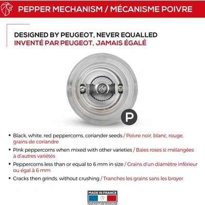 Peugeot Nancy Pepper Mill Acrylic, 8.75-inch, Clear In Multi
