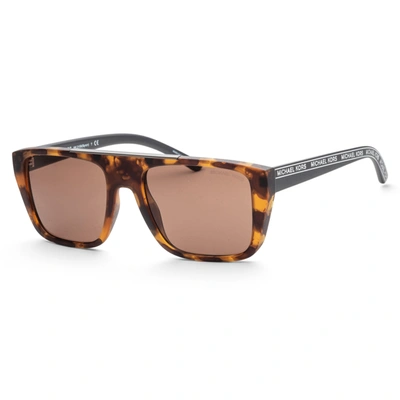 Shop Michael Kors Men's Byron 55mm Sunglasses In Brown