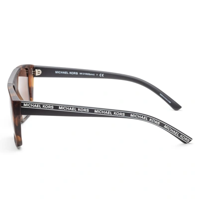 Shop Michael Kors Men's Byron 55mm Sunglasses In Brown