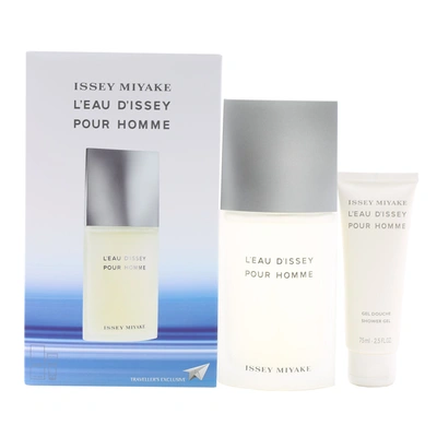 Shop Issey Miyake Pour Homme Travelset 4.2 Sp/2.5 Sg Tub In Green