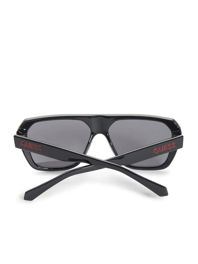Guess Factory Angular Square Sunglasses In Black