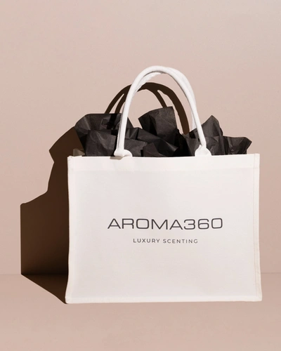 Shop Aroma360 Luxury Canvas Tote In White