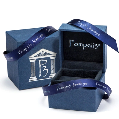 Shop Pompeii3 Men's Cuff Link 14k Gold (80gram) Or Platinum (129gram) 11mm Bracelet 8.5" In Silver