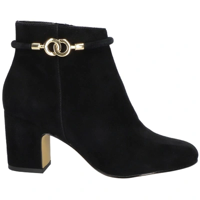Bella Vita Diaz Womens Suede Block Heel Ankle Boots In Black
