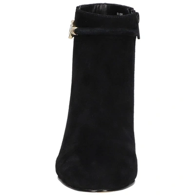 Bella Vita Diaz Womens Suede Block Heel Ankle Boots In Black