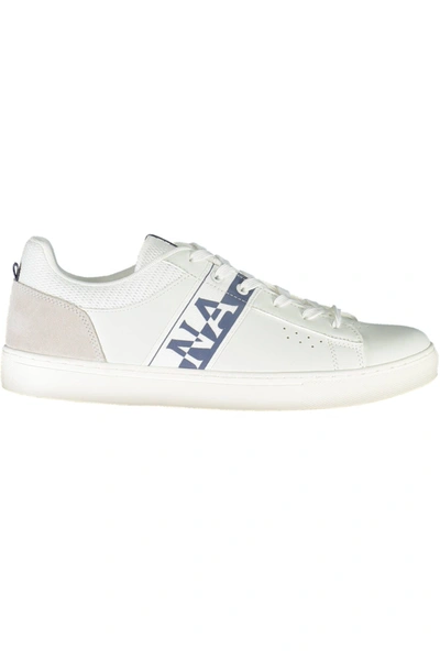 Shop Napapijri White Polyester Men's Sneaker