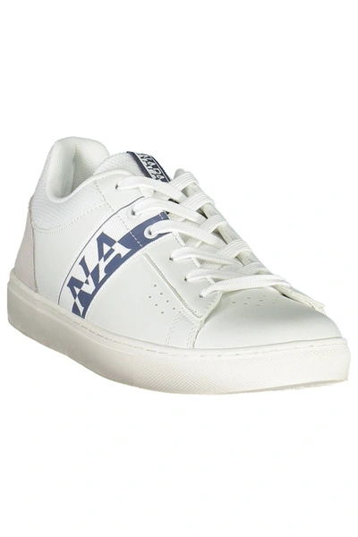 Shop Napapijri White Polyester Men's Sneaker