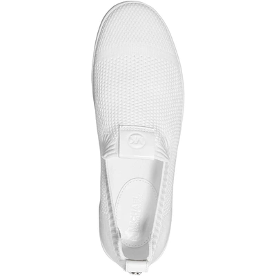 Shop Michael Michael Kors Juno Womens Knit Slip On Casual And Fashion Sneakers In White