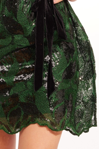 Eva Franco Callas Dress In Christmas Green In Green