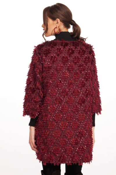 Eva Franco Car Coat In Red