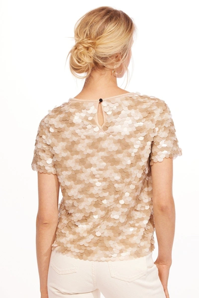 Eva Franco Sequin Tee In Black