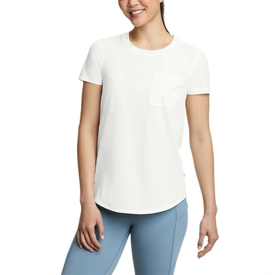 Shop Eddie Bauer Women's Escapelite Short-sleeve T-shirt In White