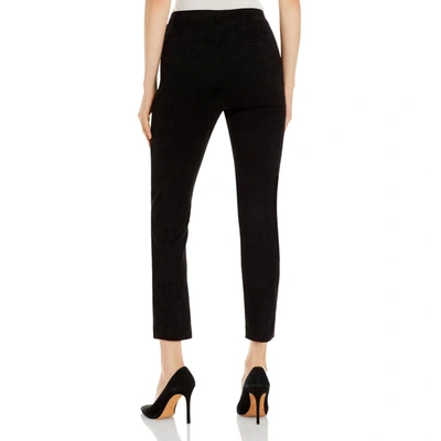 Shop Kobi Halperin Lori  Womens Faux Suede Cropped Ankle Pants In Black