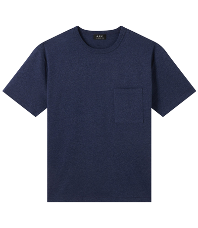 Shop Apc Dmitri T-shirt In Blue